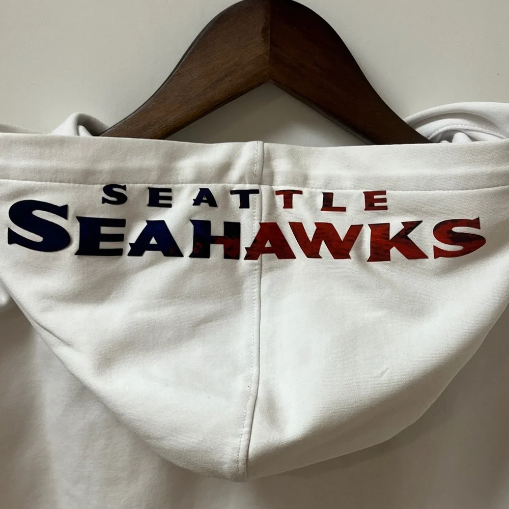 Seattle Seahawks White Hoodie - Picture 8 of 11
